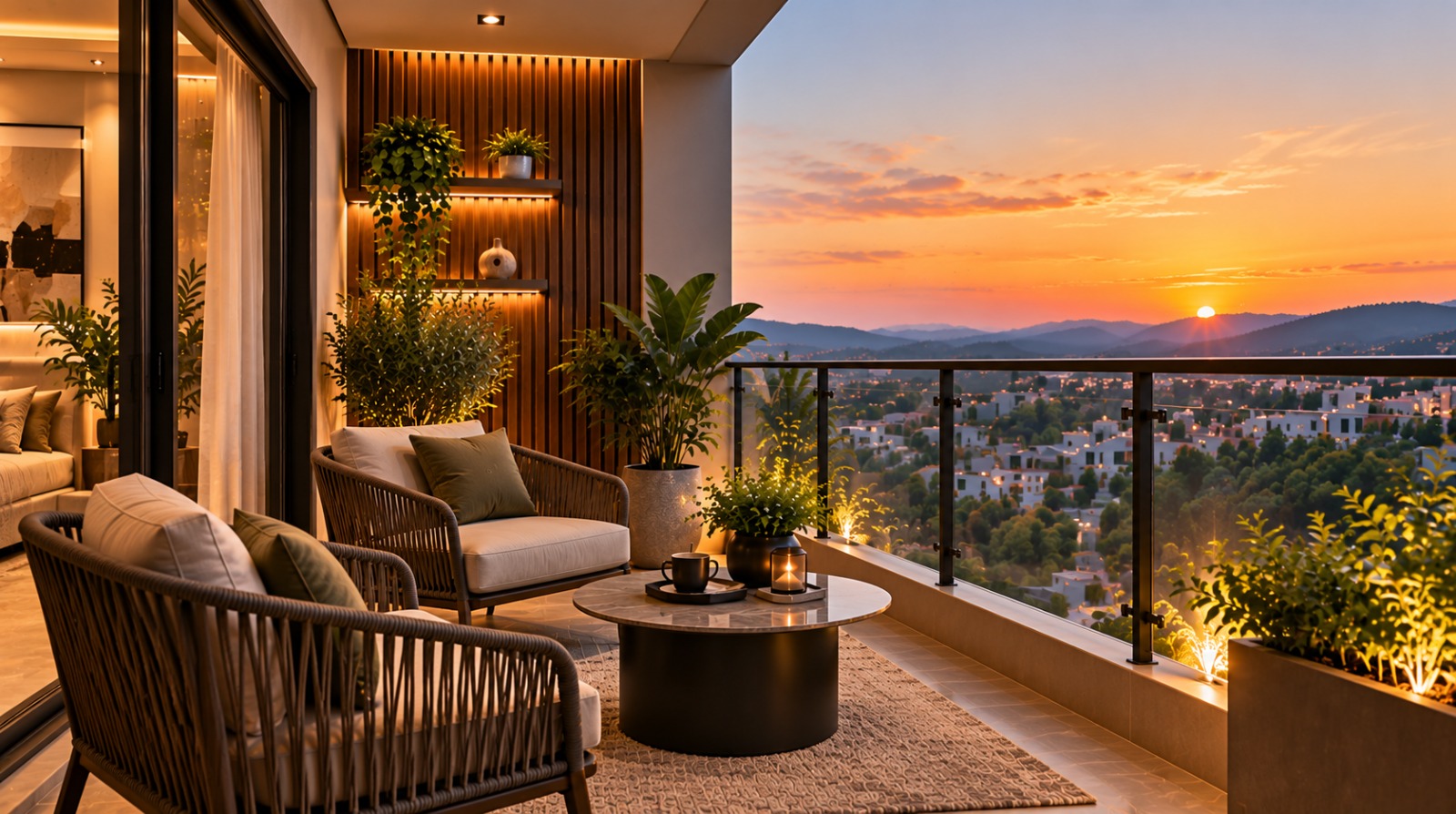 Modern family villa exterior